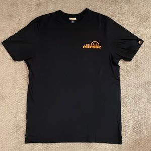 Large Ellesse Black and Orange TShirt
